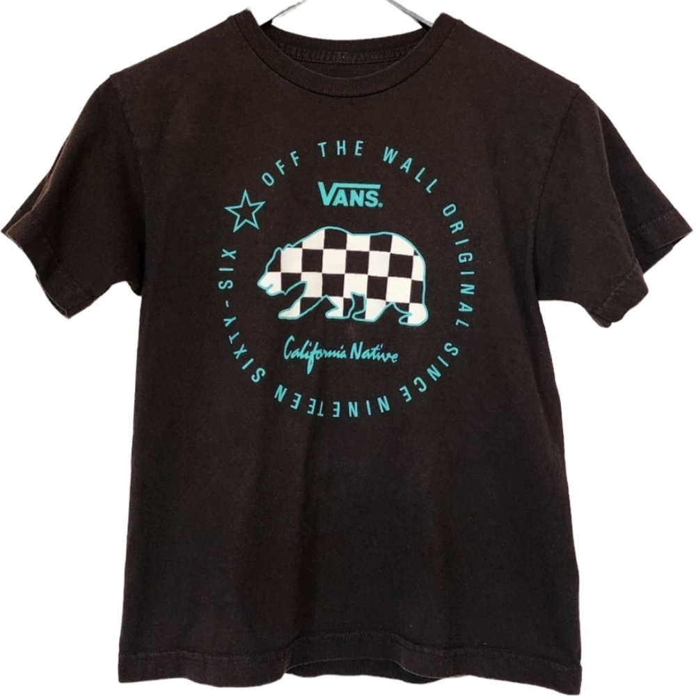 VANS CALIFORNIA NATIVE GRAPHIC TEE. BLACK/WHITE/TEAL. SIZE: MEDIUM - Picture 1 of 3